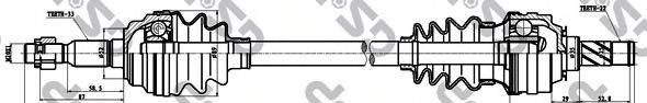 GSP 244033 Приводний вал