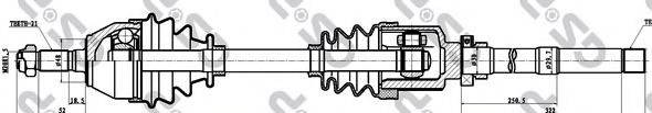 GSP 245066 Приводний вал
