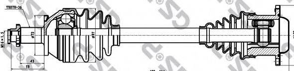 GSP 261098 Приводний вал