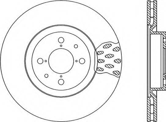 OPEN PARTS BDR101620 гальмівний диск