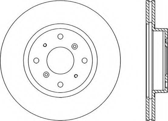 OPEN PARTS BDR105220 гальмівний диск