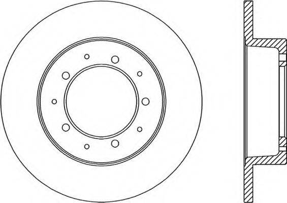 OPEN PARTS BDR106110 гальмівний диск