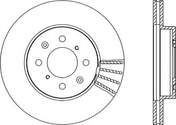 OPEN PARTS BDR106220 гальмівний диск