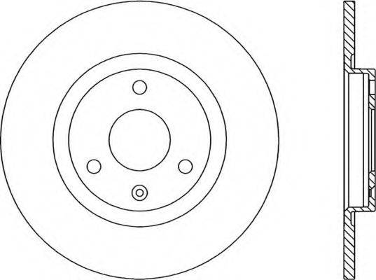 OPEN PARTS BDR110810 гальмівний диск