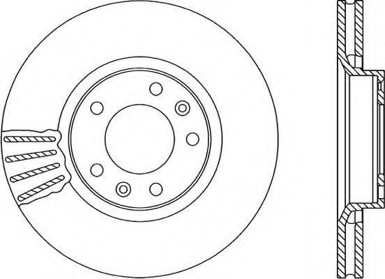 OPEN PARTS BDR111420 гальмівний диск