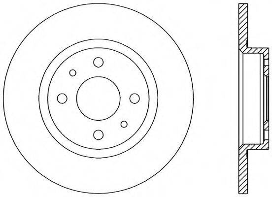 OPEN PARTS BDR114510 гальмівний диск