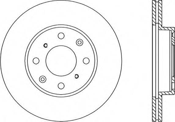 OPEN PARTS BDR120420 гальмівний диск