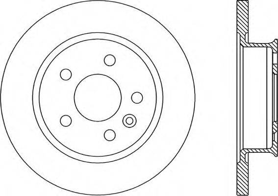 OPEN PARTS BDR159010 гальмівний диск