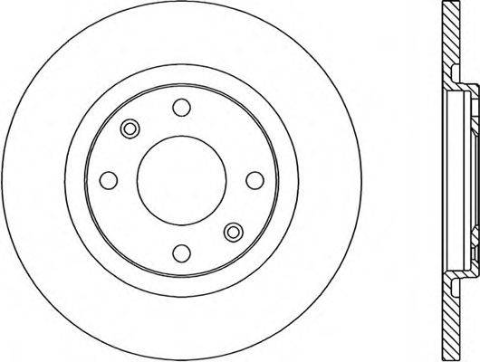 OPEN PARTS BDR171710 гальмівний диск