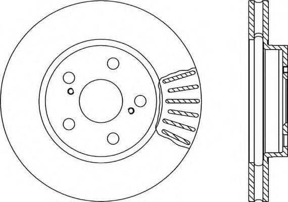 OPEN PARTS BDR172520 гальмівний диск