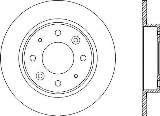 OPEN PARTS BDR177410 гальмівний диск