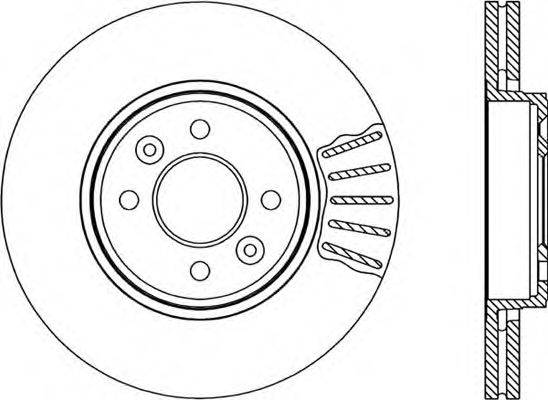 OPEN PARTS BDR181520 гальмівний диск