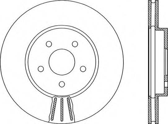 OPEN PARTS BDR191220 гальмівний диск