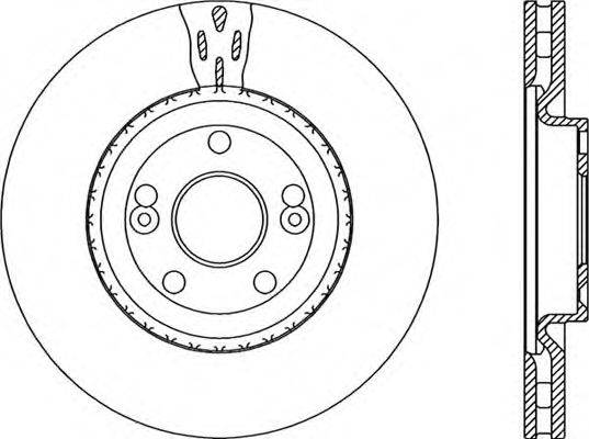 OPEN PARTS BDR195720 гальмівний диск