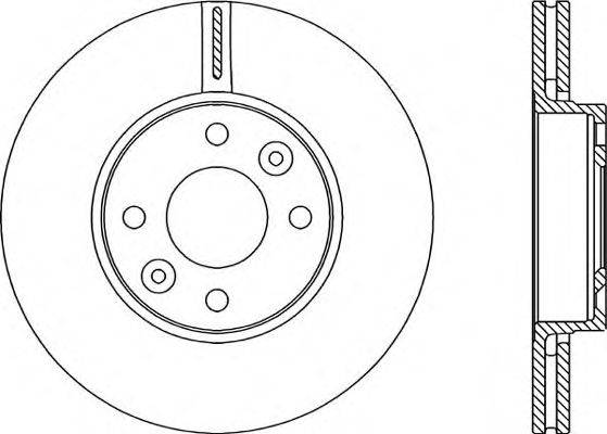 OPEN PARTS BDR198520 гальмівний диск