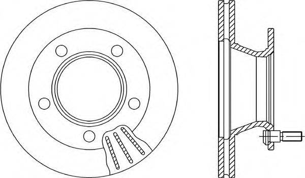 OPEN PARTS BDR200420 гальмівний диск