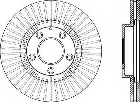 OPEN PARTS BDR207520 гальмівний диск