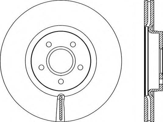 OPEN PARTS BDR215420 гальмівний диск