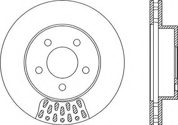 OPEN PARTS BDR216720 гальмівний диск