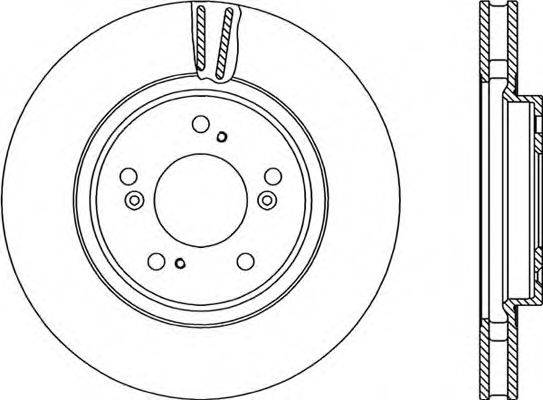 OPEN PARTS BDR220220 гальмівний диск