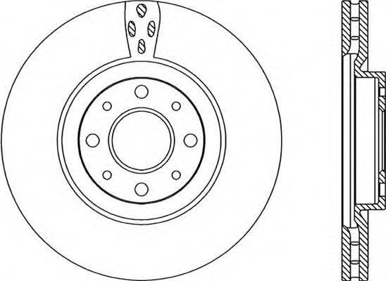 OPEN PARTS BDR221720 гальмівний диск