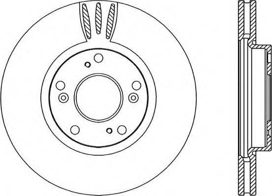 OPEN PARTS BDR222620 гальмівний диск