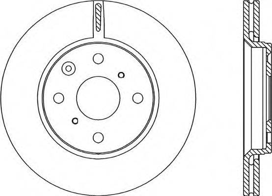 OPEN PARTS BDR222820 гальмівний диск