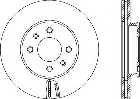 OPEN PARTS BDR235020 гальмівний диск