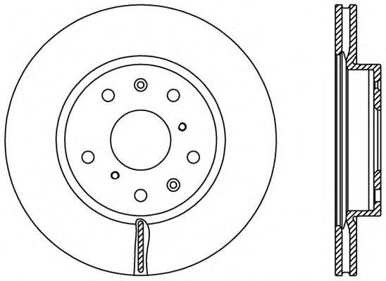 OPEN PARTS BDR236720 гальмівний диск