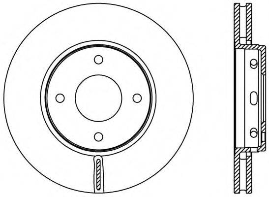 OPEN PARTS BDR240320 гальмівний диск