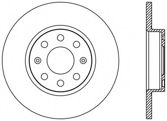 OPEN PARTS BDR244410 гальмівний диск