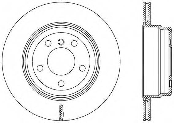 OPEN PARTS BDR246520 гальмівний диск