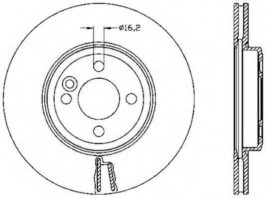 OPEN PARTS BDR253020 гальмівний диск