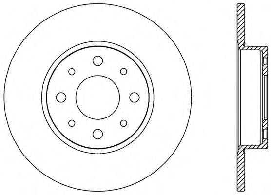 OPEN PARTS BDR256410 гальмівний диск