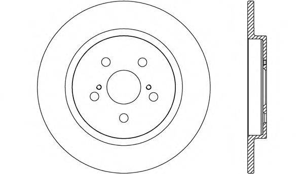 OPEN PARTS BDR264110 гальмівний диск