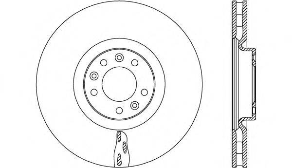 OPEN PARTS BDR265120 гальмівний диск