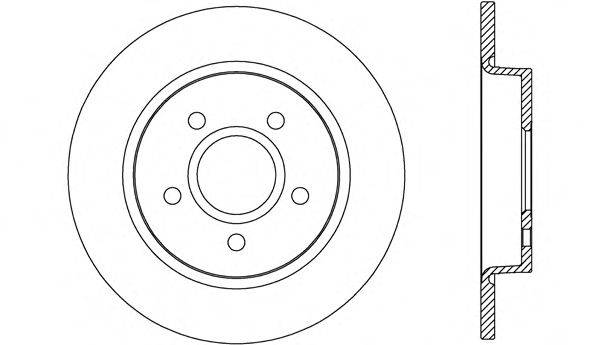 OPEN PARTS BDR267010 гальмівний диск