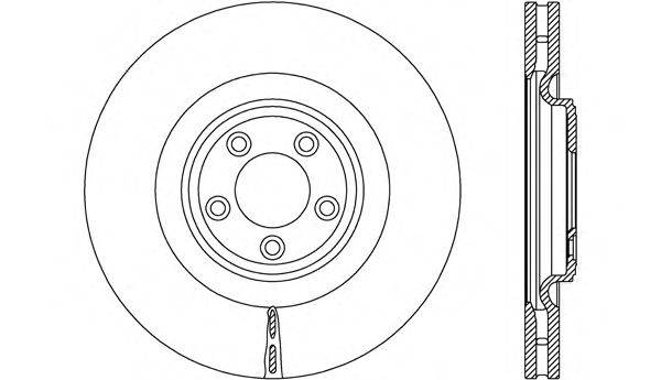 OPEN PARTS BDR267720 гальмівний диск