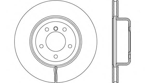 OPEN PARTS BDR268120 гальмівний диск