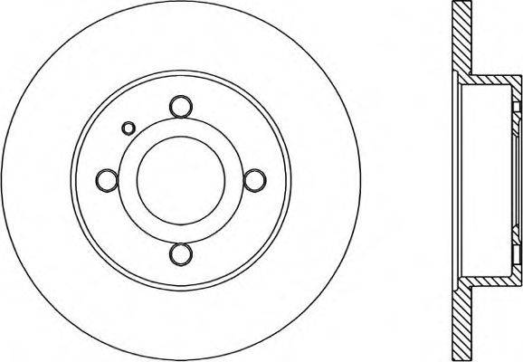 OPEN PARTS BDA101310 гальмівний диск