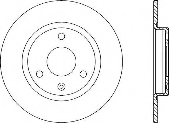 OPEN PARTS BDA110510 гальмівний диск