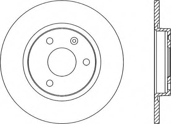 OPEN PARTS BDA111110 гальмівний диск