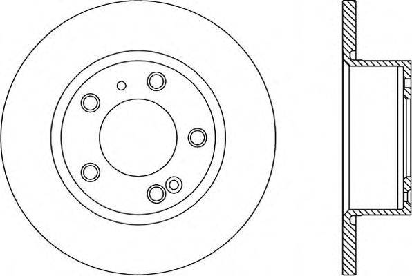 OPEN PARTS BDA111610 гальмівний диск