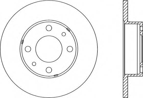 OPEN PARTS BDA113110 гальмівний диск