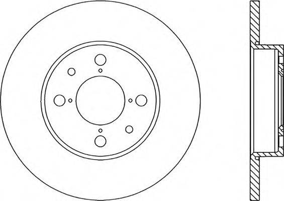 OPEN PARTS BDA114110 гальмівний диск