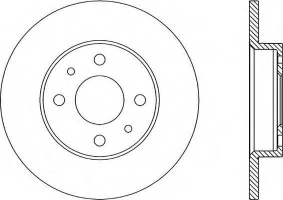 OPEN PARTS BDA114410 гальмівний диск