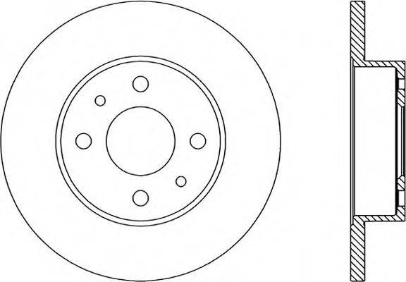 OPEN PARTS BDA122910 гальмівний диск