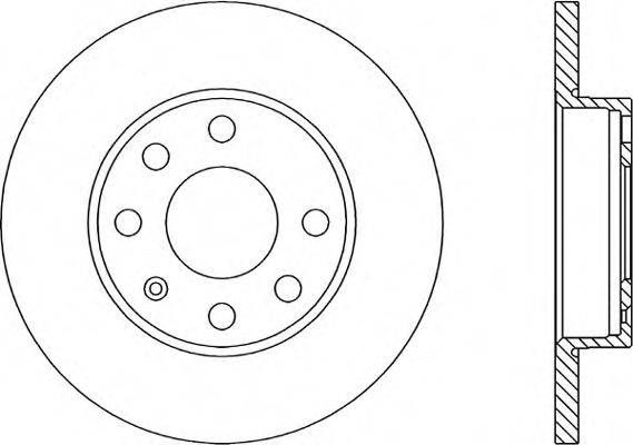 OPEN PARTS BDA140310 гальмівний диск