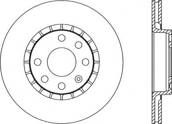 OPEN PARTS BDA141520 гальмівний диск