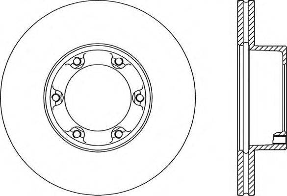 OPEN PARTS BDA145120 гальмівний диск